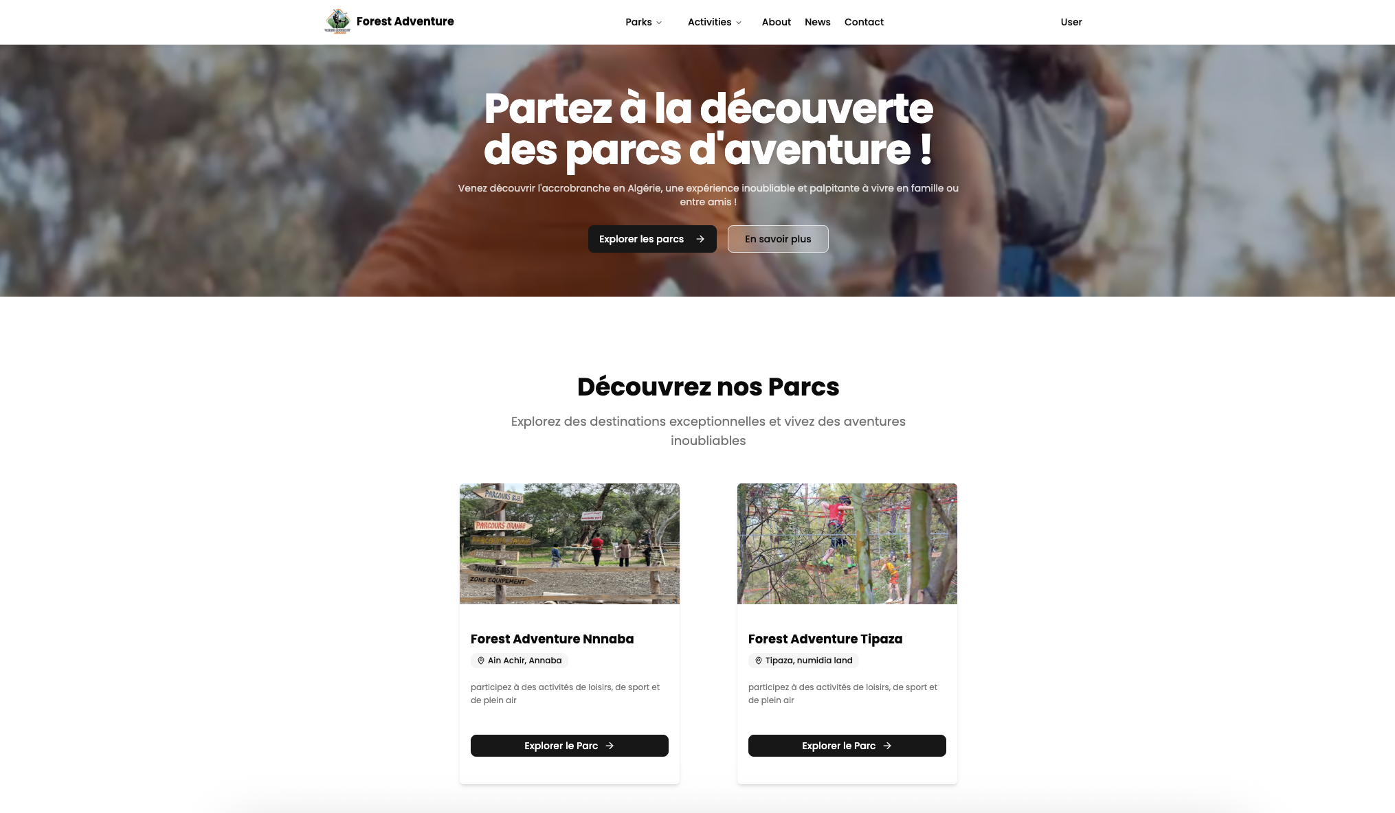 Adventure Park Booking Platform